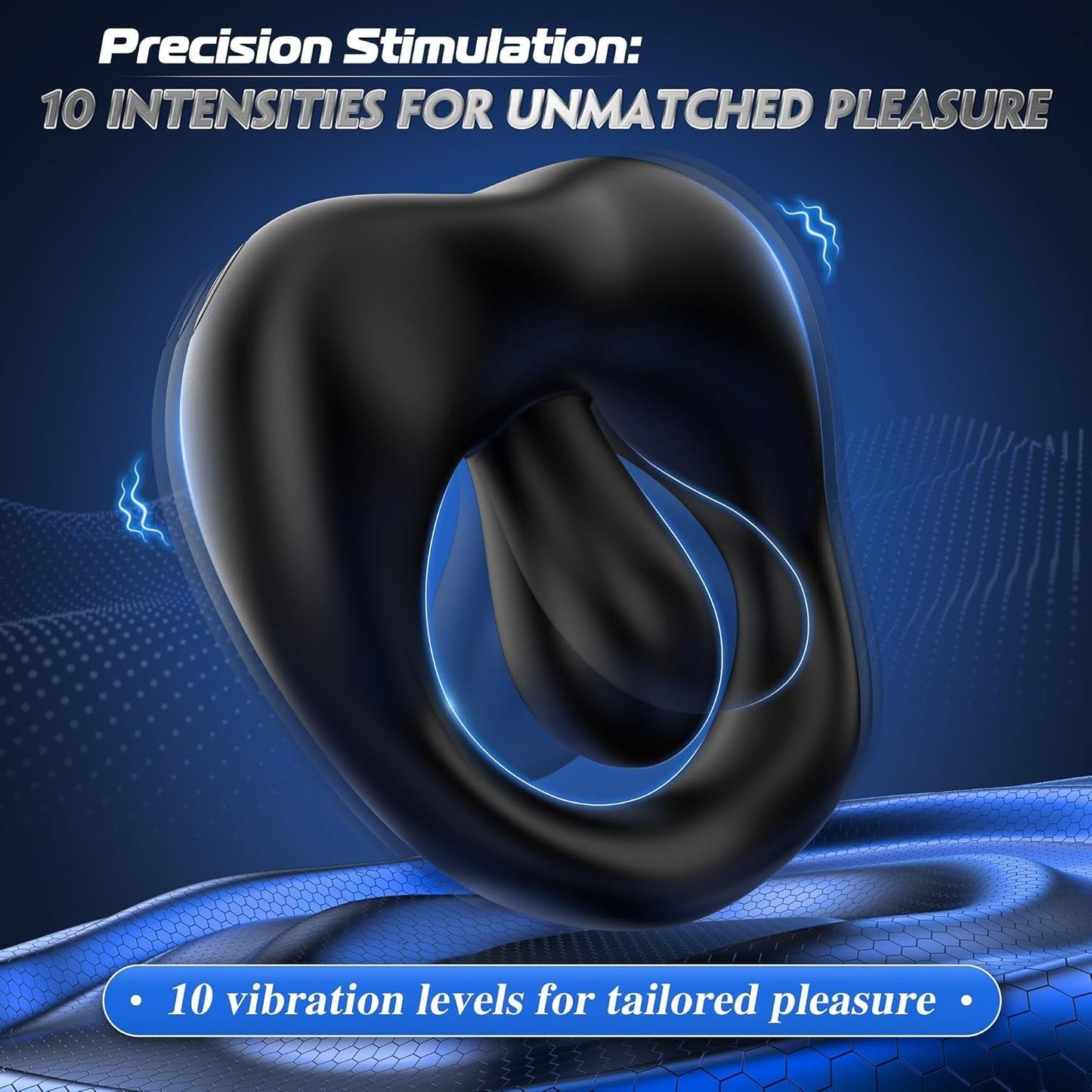 LipService Vibrating Couples Cock Ring 360° Adjustable 10 Modes