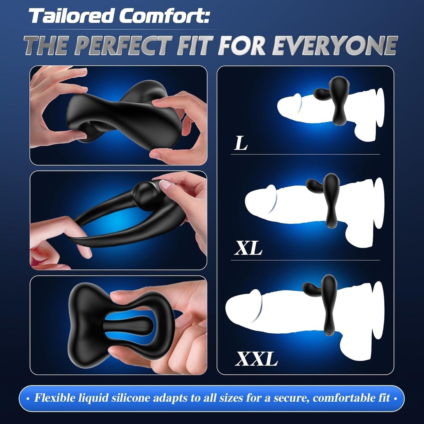 LipService Vibrating Couples Cock Ring 360° Adjustable 10 Modes