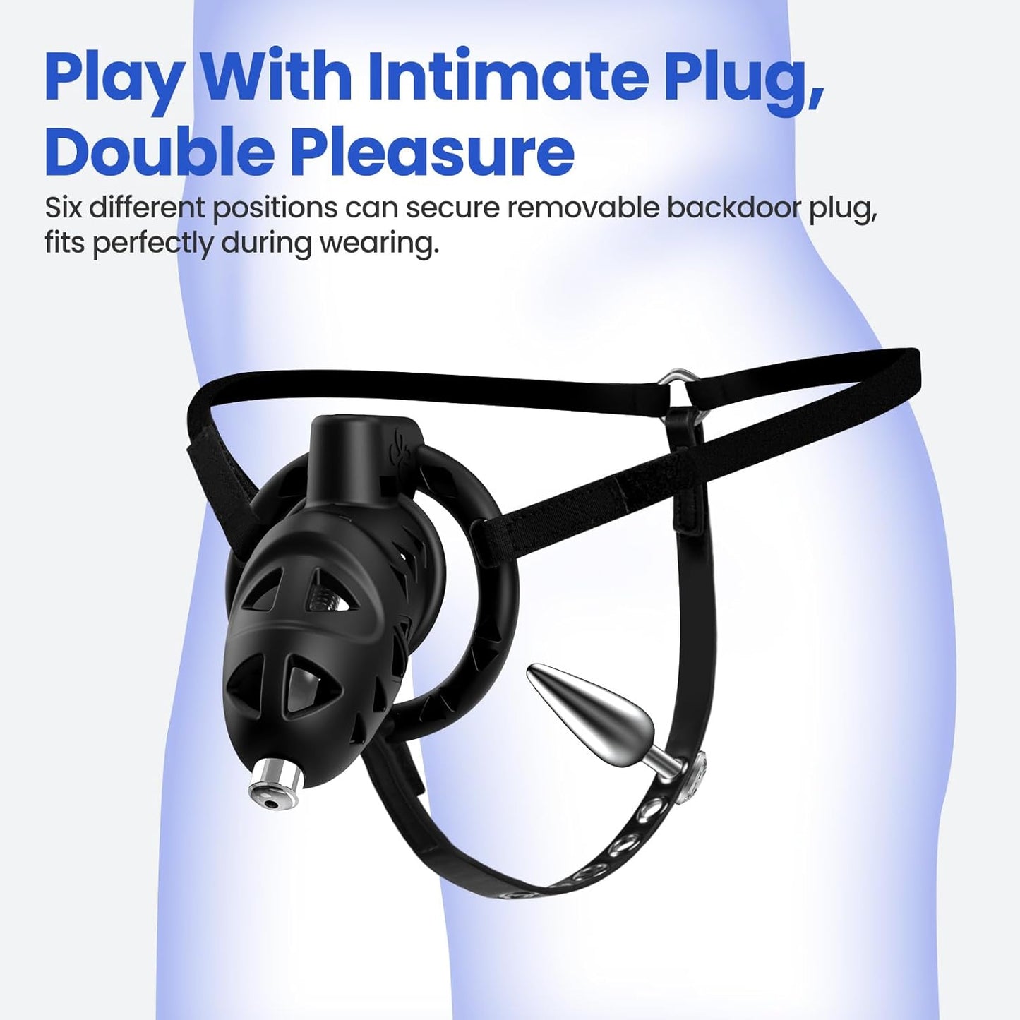 Set de Castidad Masculina LockBound con Plug y Catéter