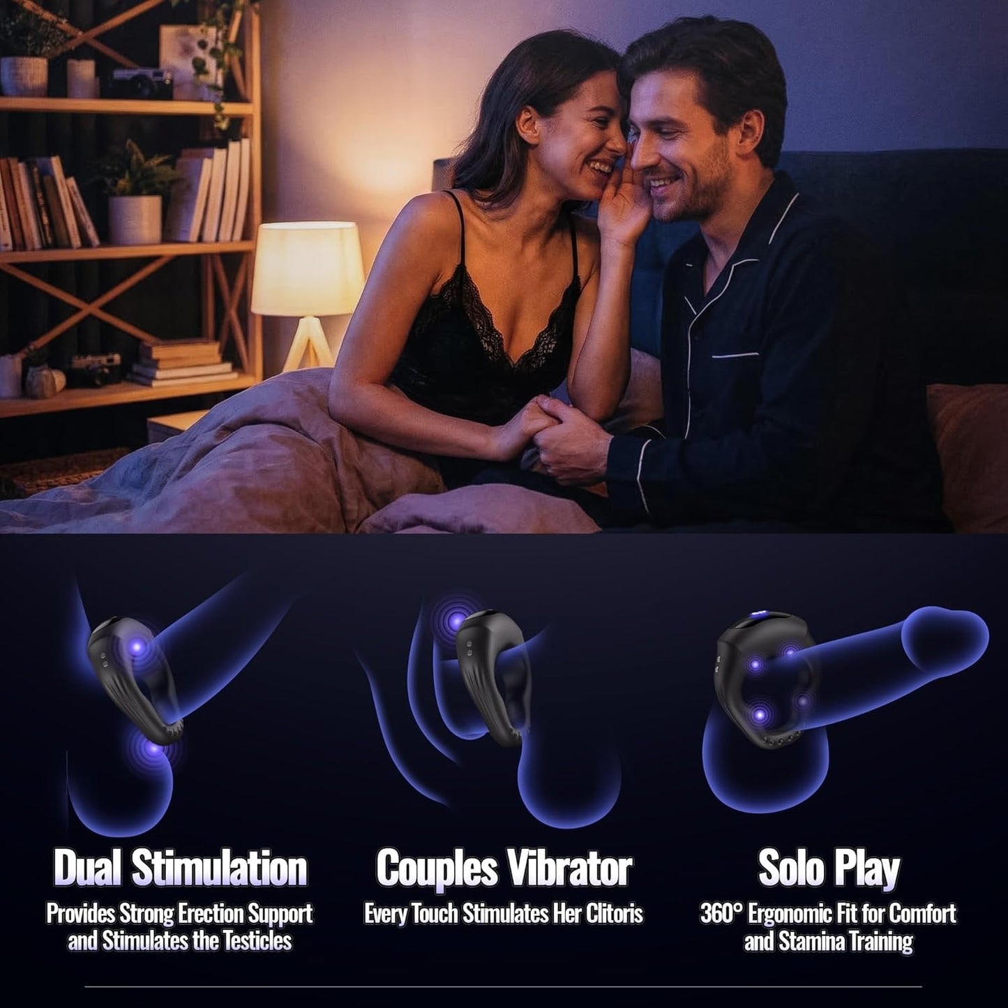 Anillo Vibrador para Pene LockRhythm con Control por Aplicación