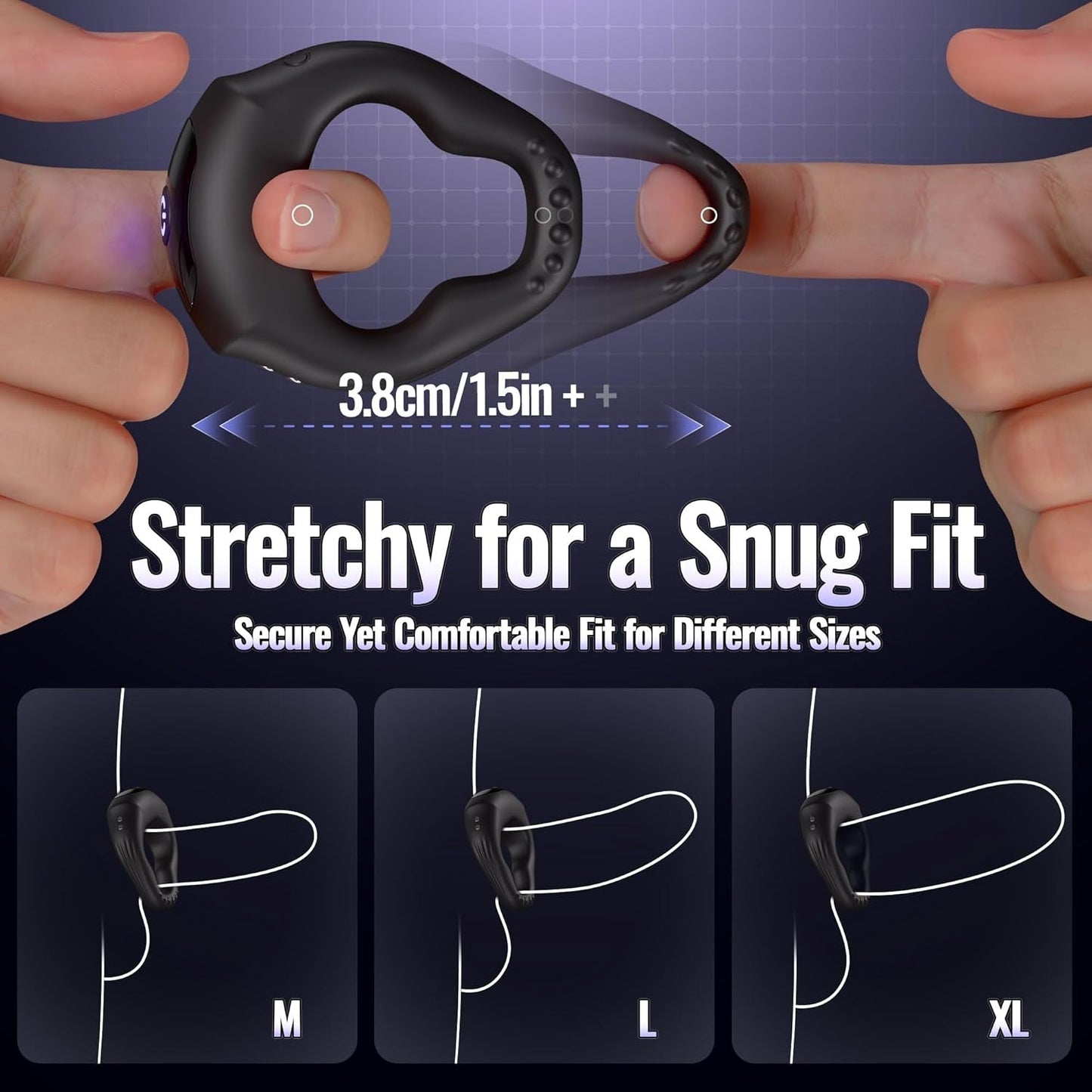 Anillo Vibrador para Pene LockRhythm con Control por Aplicación