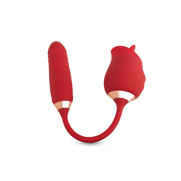 Vibrador doble Lotus Rose y Bullet