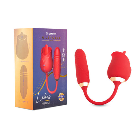 Vibromasseur double Lotus Rose & Bullet