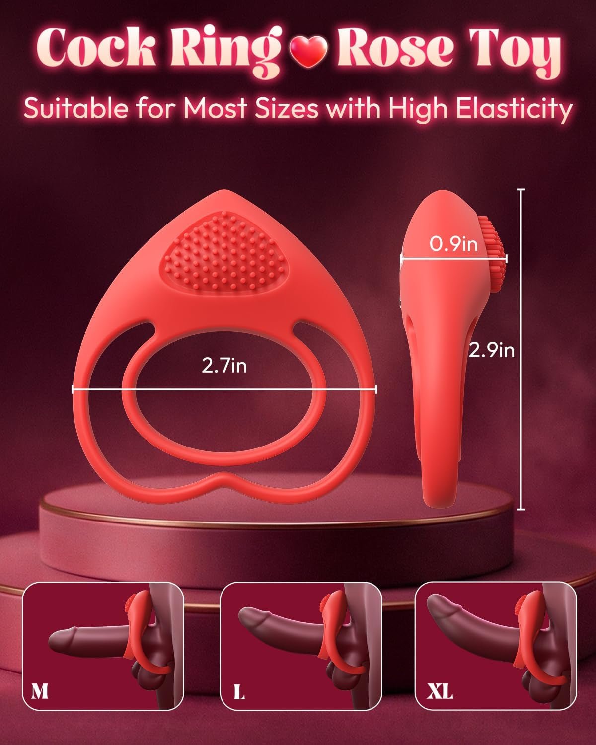 Anillo vibrador para pene LoveLock con estimulador de clítoris