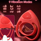 Anillo vibrador para pene LoveLock con estimulador de clítoris