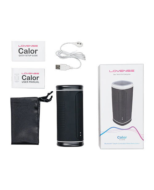 Masturbateur Chauffant Lovense Calor Bluetooth - Noir