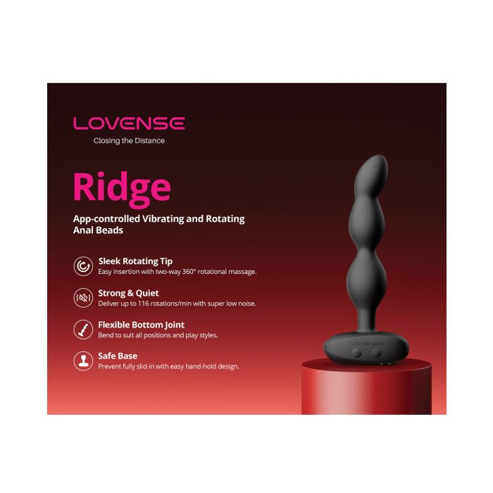 Lovense Ridge Cuentas Anales Vibratorias y Rotatorias
