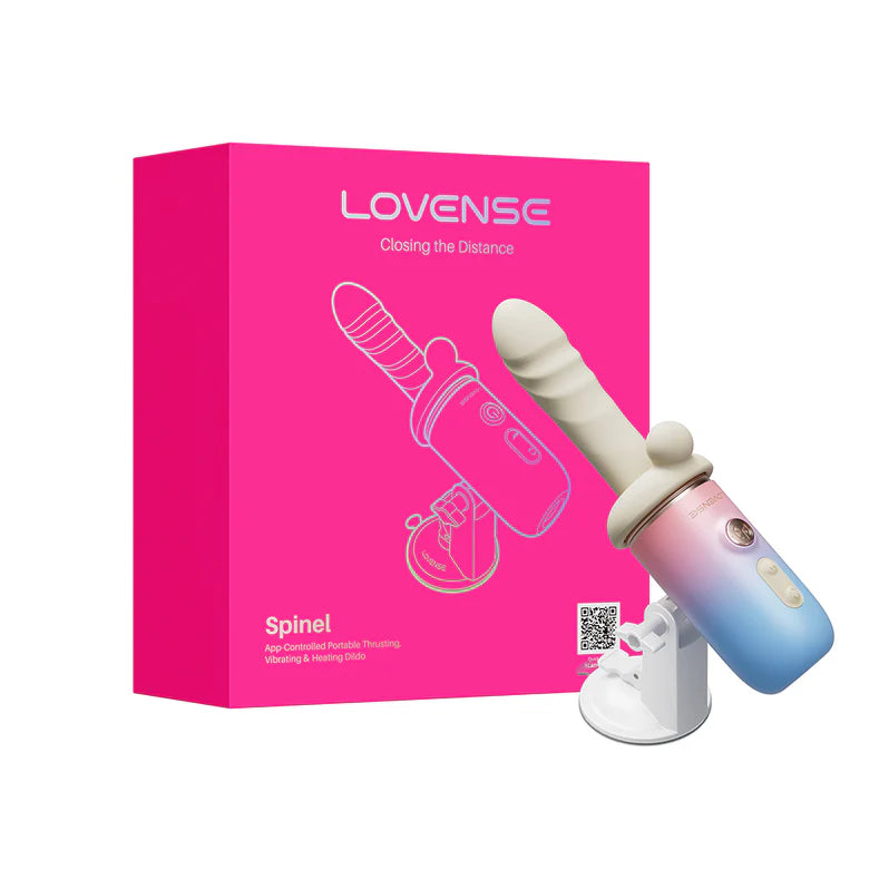 Máquina sexual con dildo vibrador Lovense Spinel controlada por aplicación