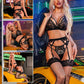 Ensemble porte-jarretelles en dentelle 3 pièces LoversMark