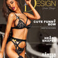 Ensemble porte-jarretelles en dentelle 3 pièces LoversMark