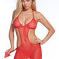 Devil Fishnet Lingerie Costume Set