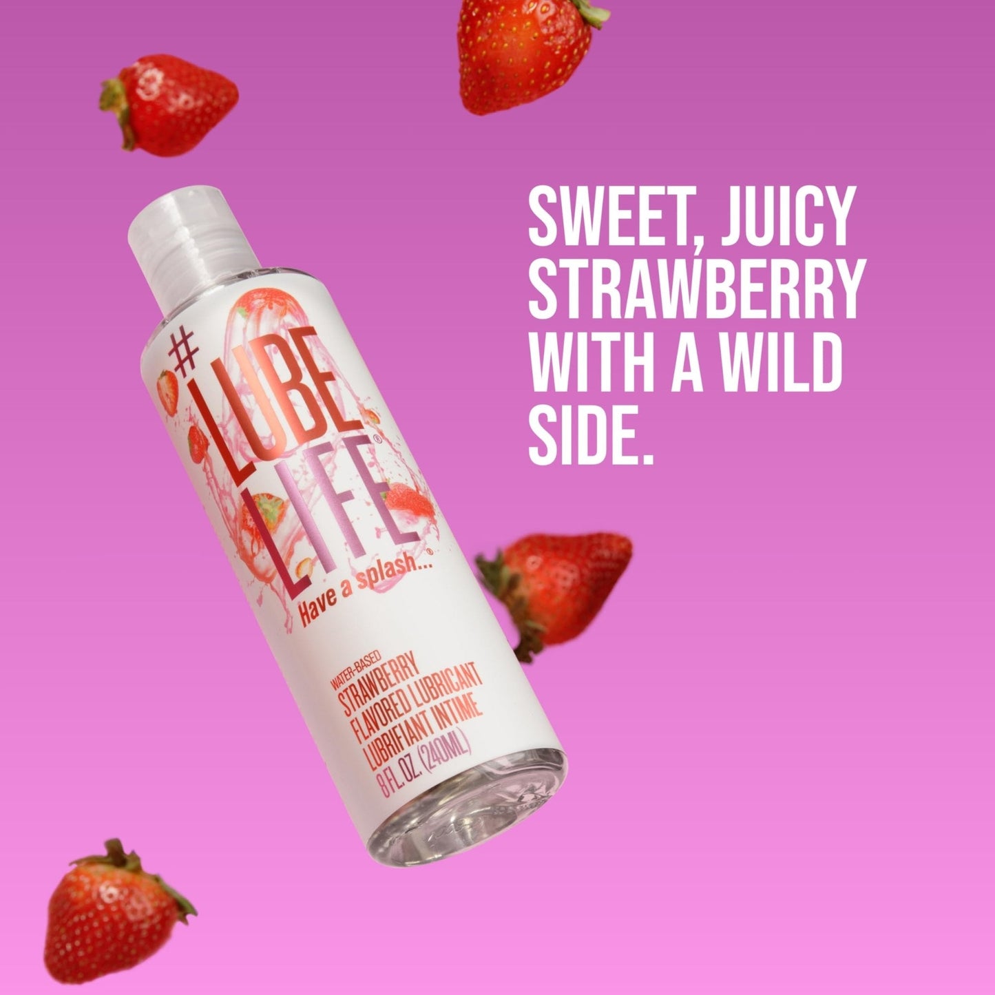 Strawberry Flavored Water-Based Lubricant