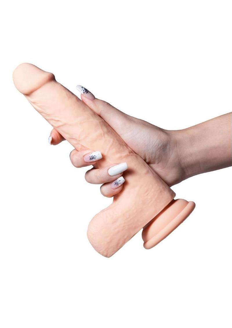 Dildo LUIS de silicona con vibración y estimulador de clítoris, controlado por app, de Honey Play Box