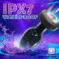 LumaGlow Light-Up Vibrating Glass Butt Plug 10 Modes