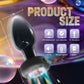 LumaGlow Light-Up Vibrating Glass Butt Plug 10 Modes