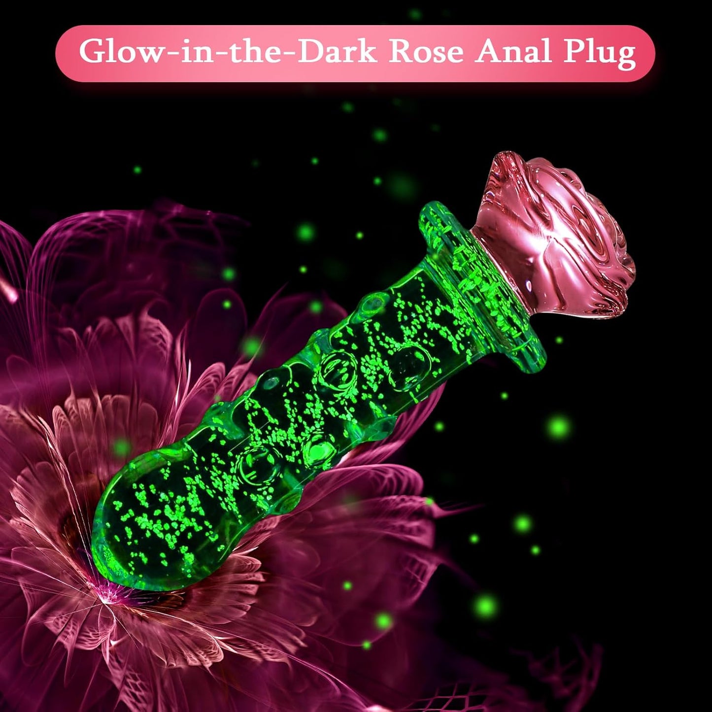 LumiRose Estimulante Perlas Tapon Anal de Vidrio