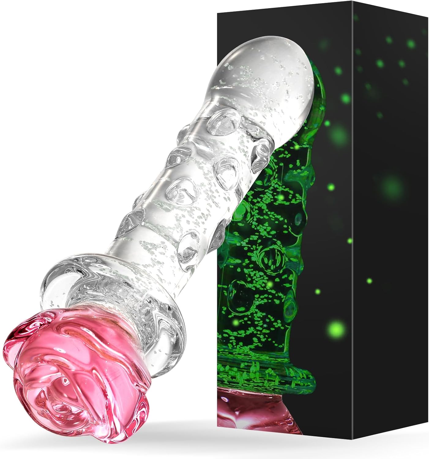 LumiRose Estimulante Perlas Tapon Anal de Vidrio