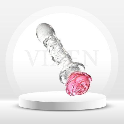 LumiRose Estimulante Perlas Tapon Anal de Vidrio