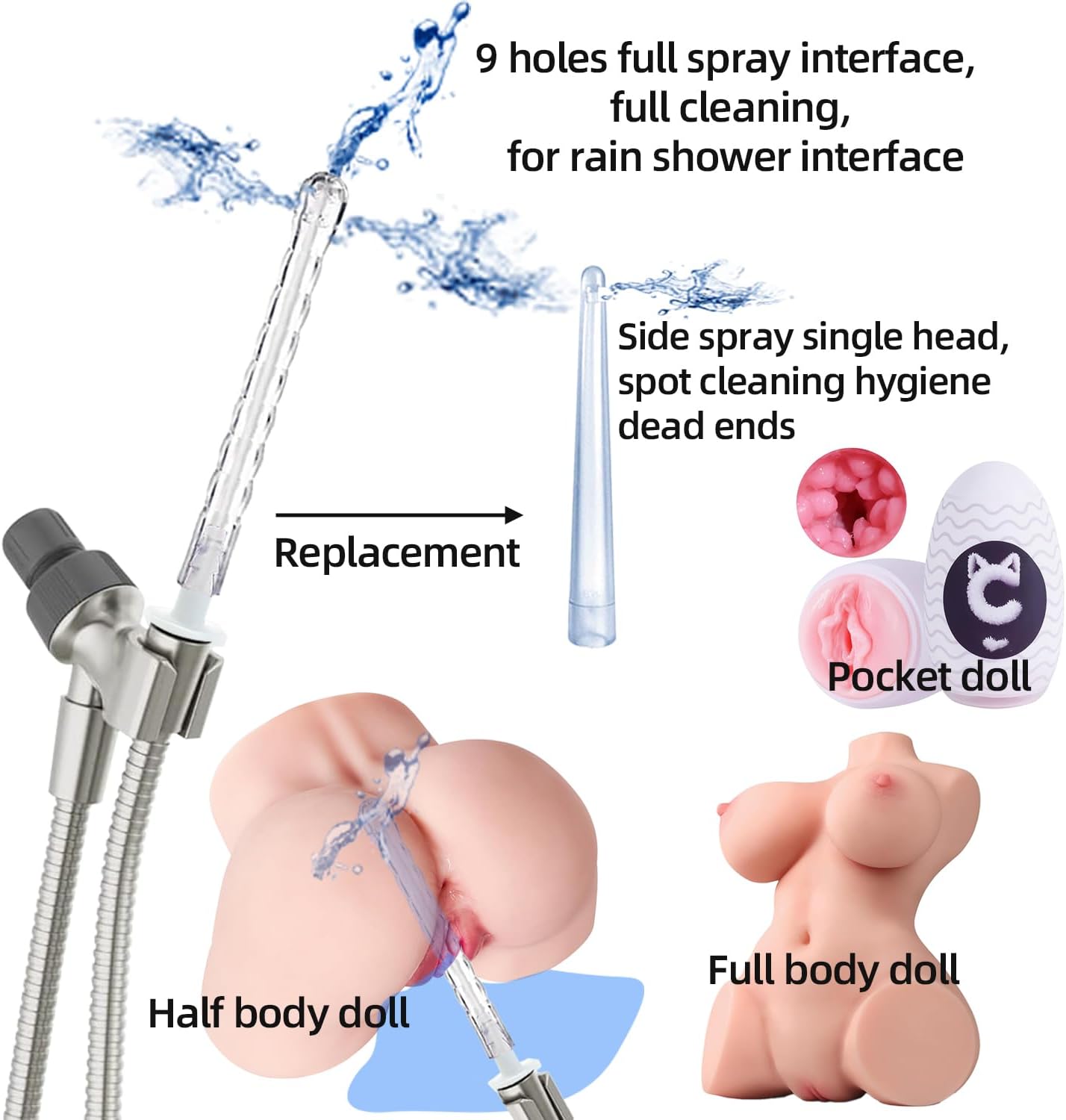 LushDoll Essentials – Kit de cuidado de juguetes de 8 piezas