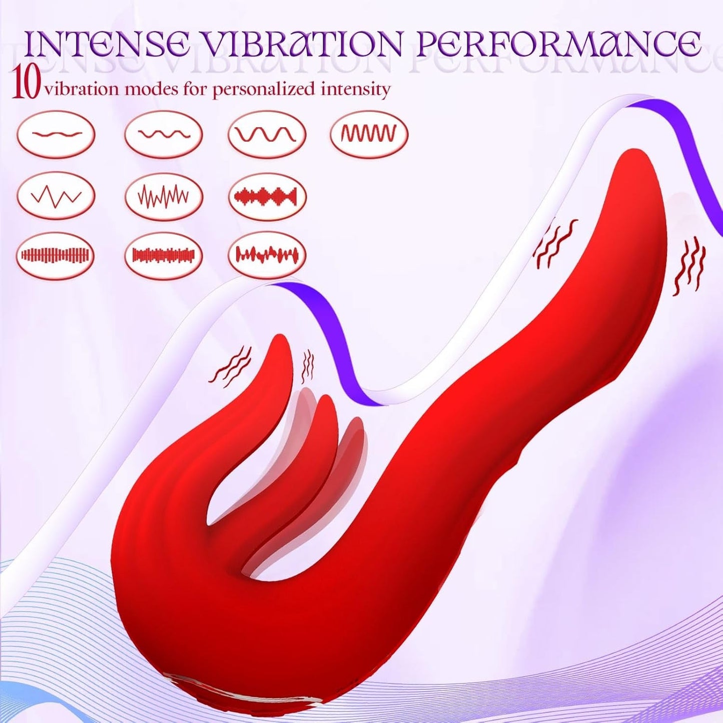 LushLick Vibrateur lécheur à vibrations intenses