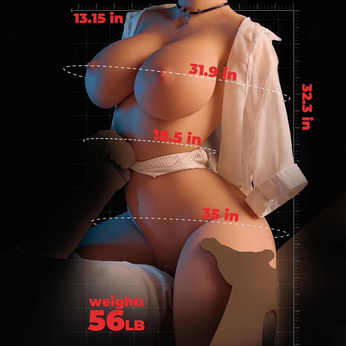 Poupée sexuelle taille réelle LustForm 56lbs