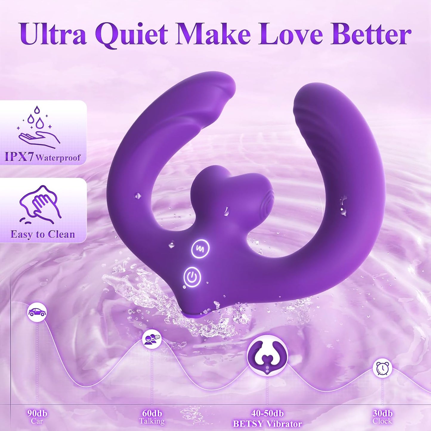 Vibrador dildo de doble punta LustLink