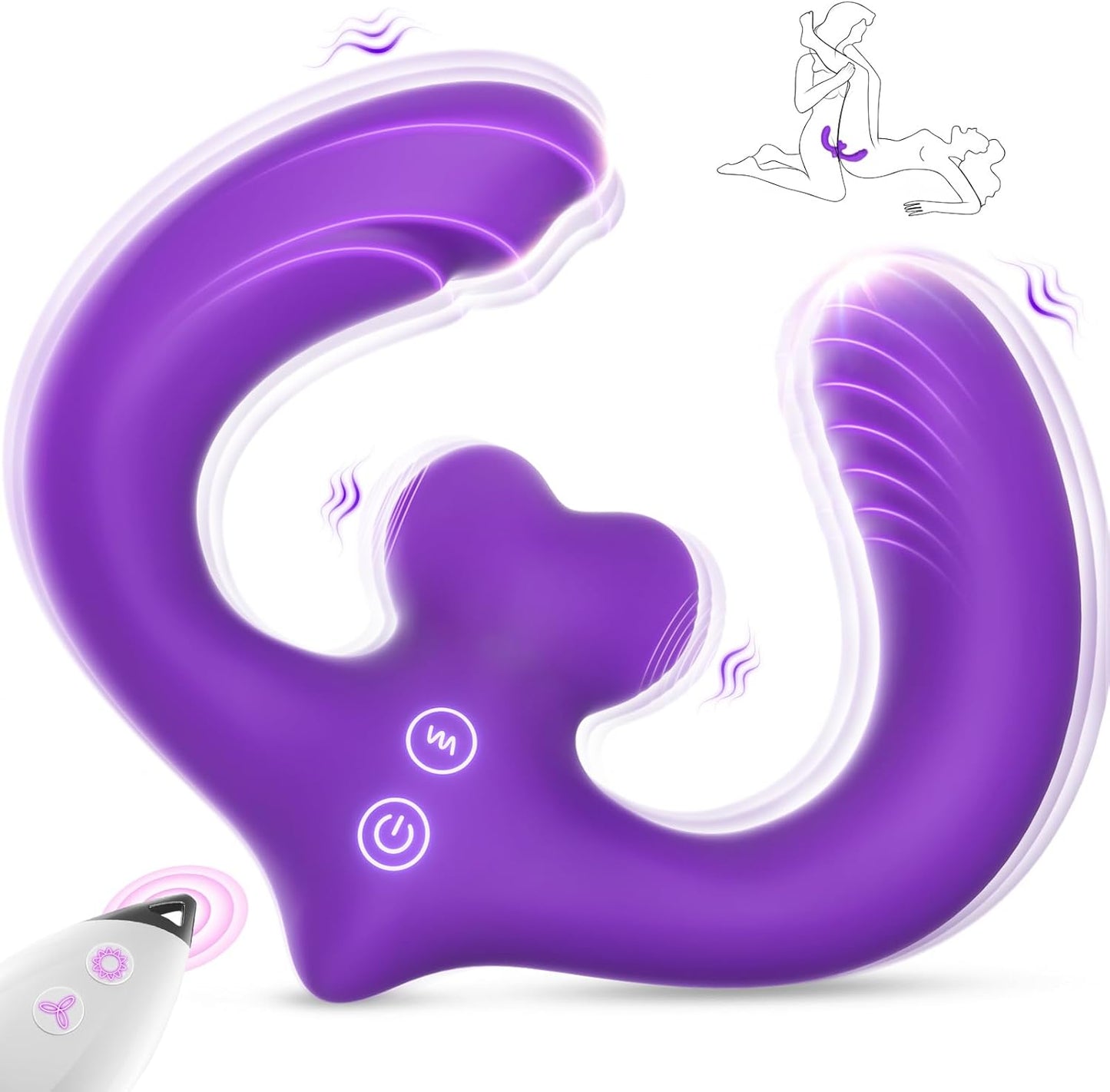 Vibrador dildo de doble punta LustLink