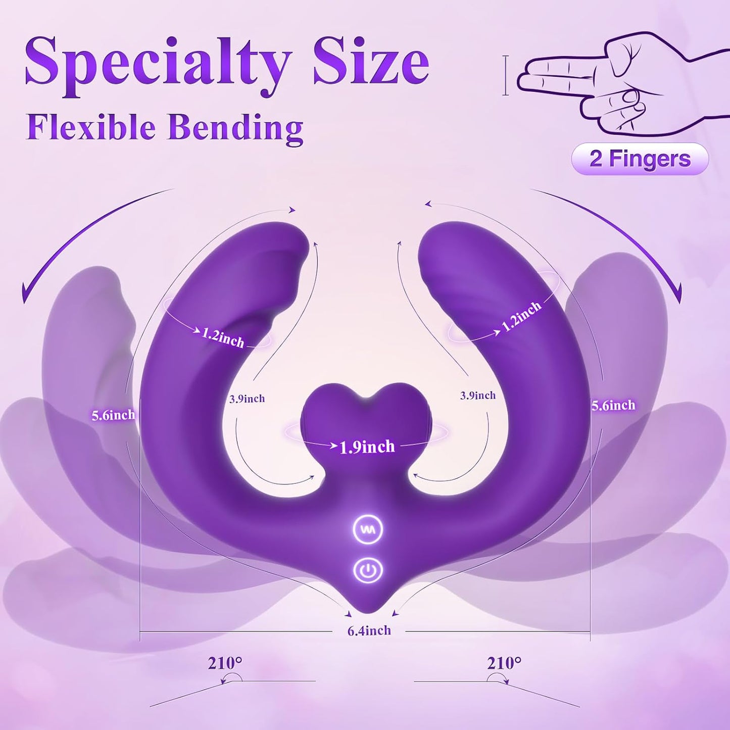 Vibrador dildo de doble punta LustLink