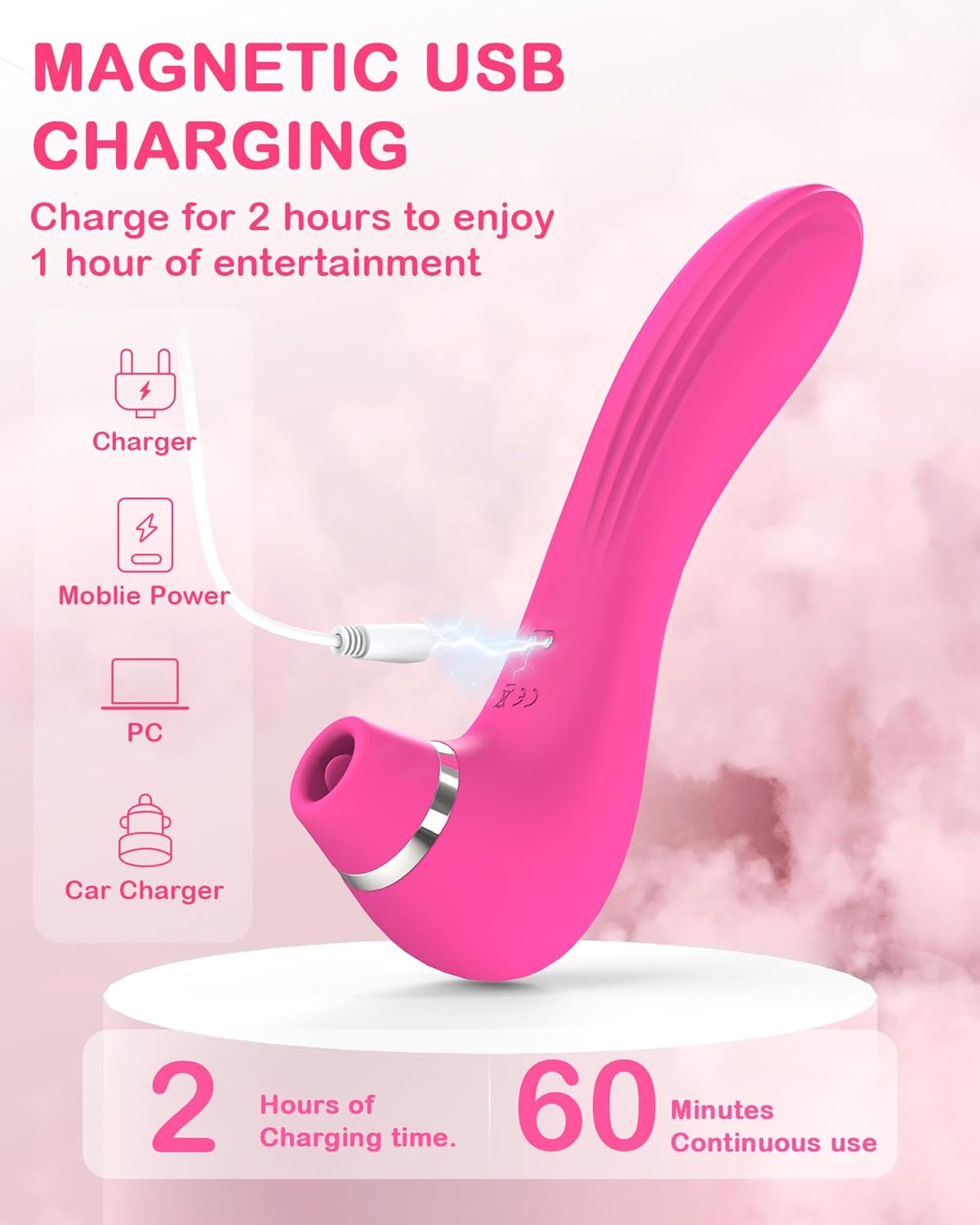 Vibreur Licki & Point G Connecté 4-en-1 LustLips