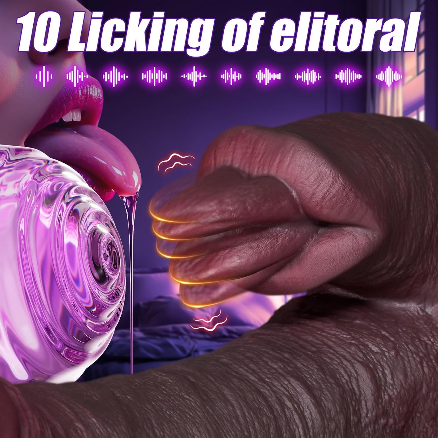 LustObsidian Thrusting Dildo Vibe