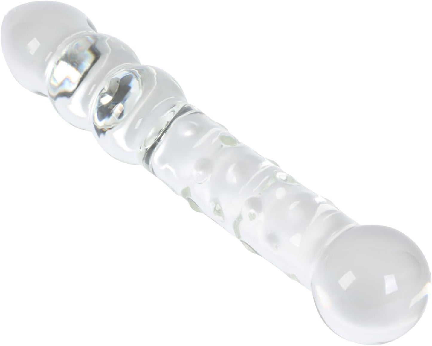 LustSphere XL Baguette de perles anales double face en verre