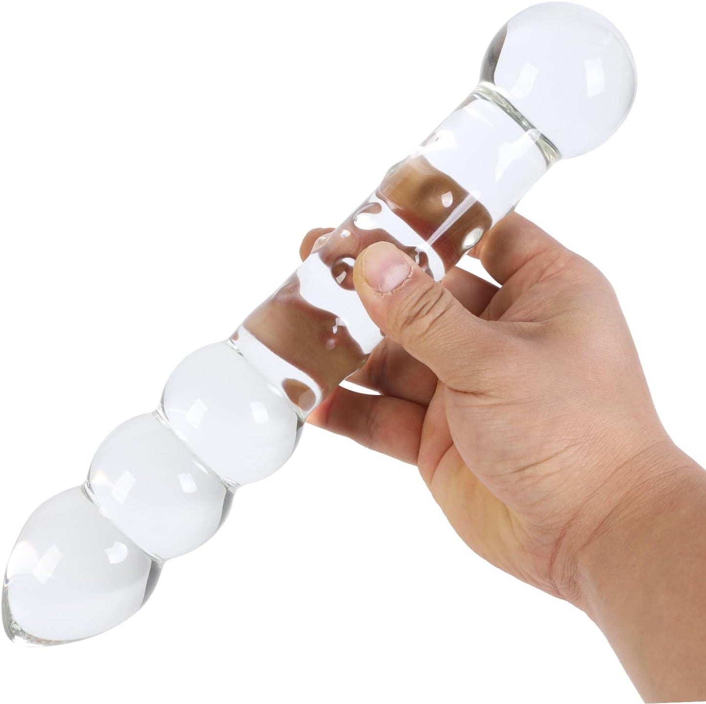 LustSphere XL Baguette de perles anales double face en verre
