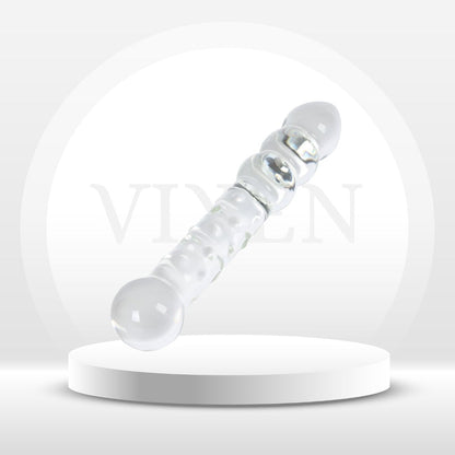 LustSphere XL Baguette de perles anales double face en verre