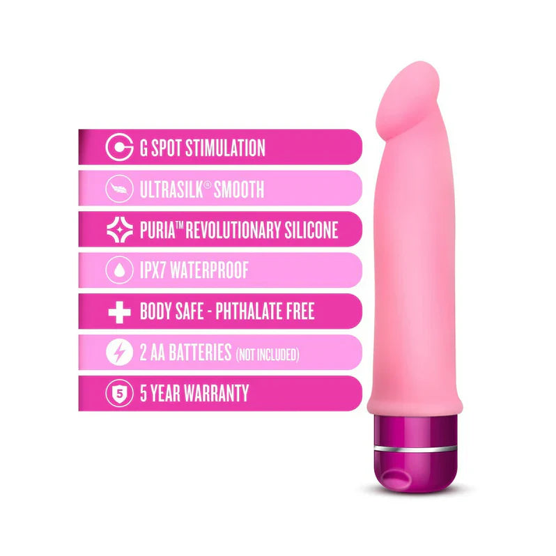 Luxe By Blush Purity Pink Gode Vibratoire de 19 cm