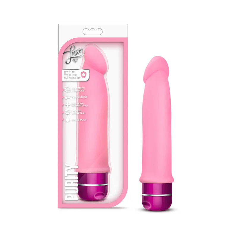 Luxe By Blush Purity Pink Gode Vibratoire de 19 cm