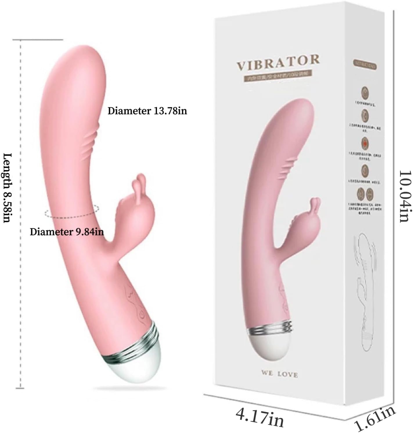 Vibrador de conejo de doble estimulación LuxeHare, 10 modos