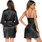 Ensemble de deux pièces LuxeSilk en satin à col bénitier