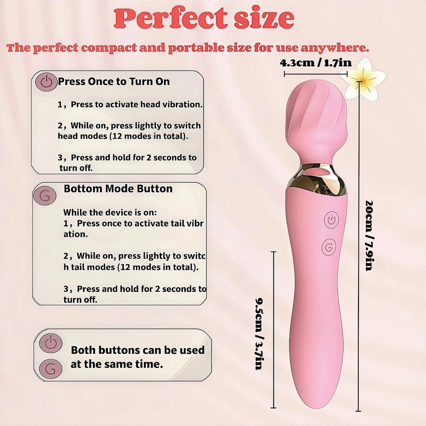 LuxeWave 2-in-1 Wand G-Spot Vibrator