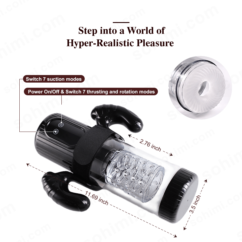 MAIDEN|Hands-Free Masturbator with Thrusting, Rotating & Sucking