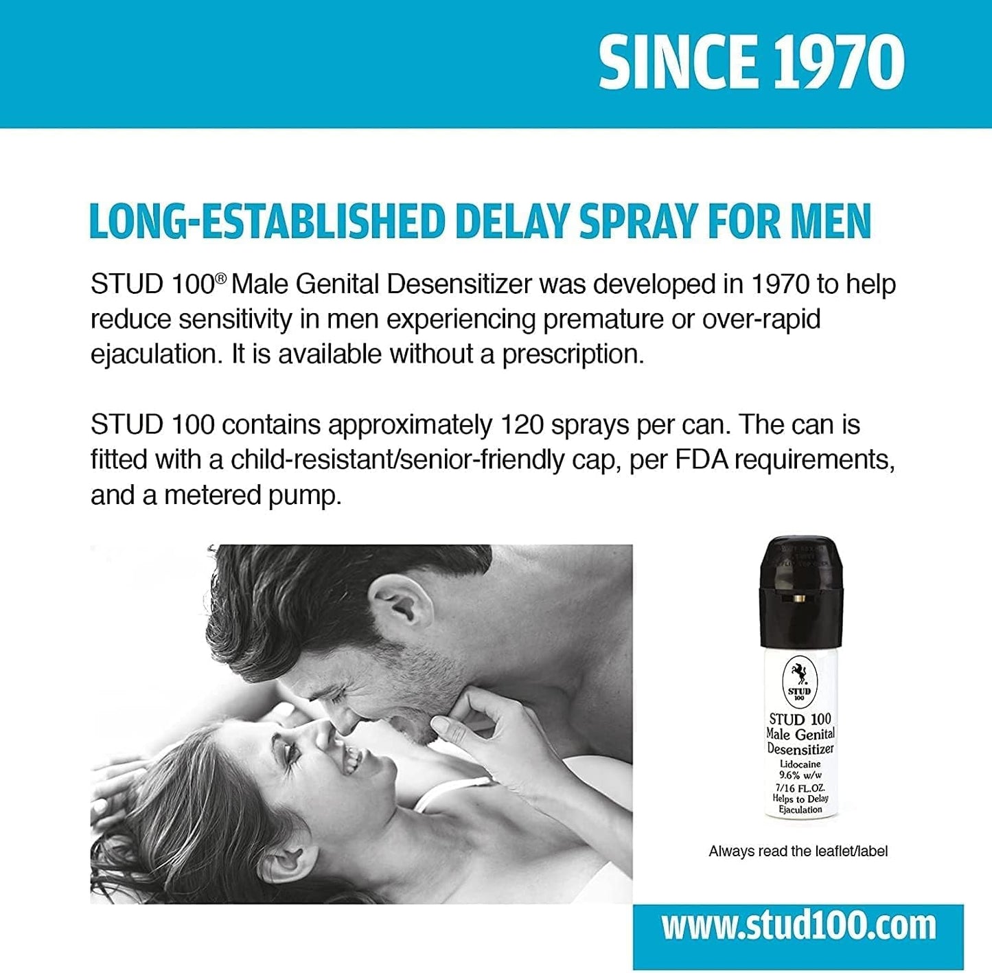 Spray retardante desensibilizante genital masculino