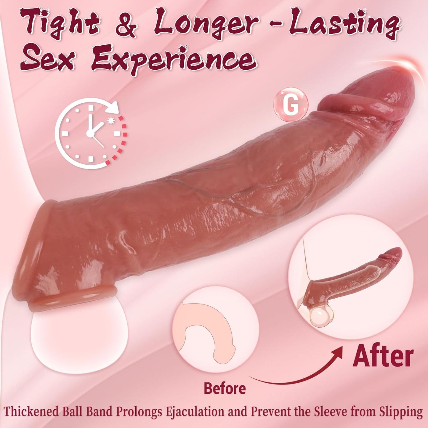 MaxGirth+ Funda Extensor Realista de Pene