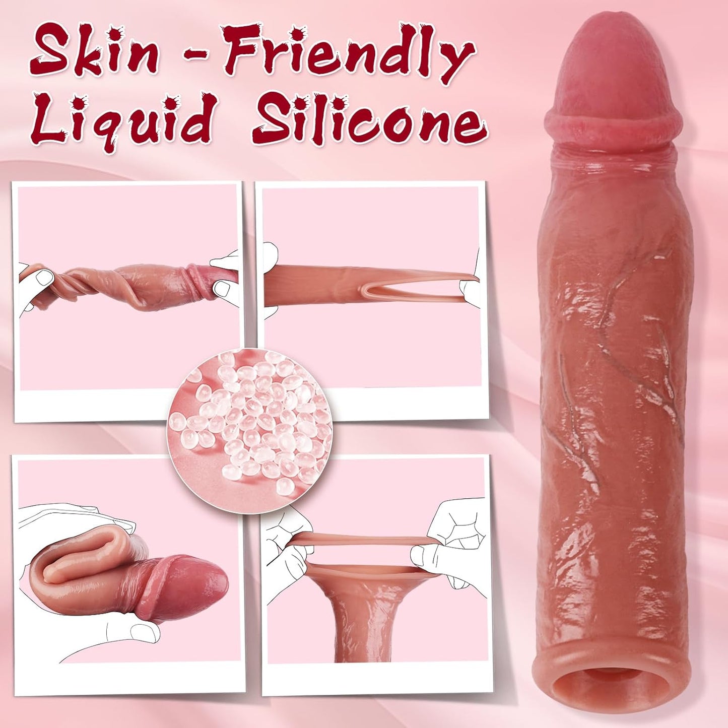 MaxGirth+ Funda Extensor Realista de Pene