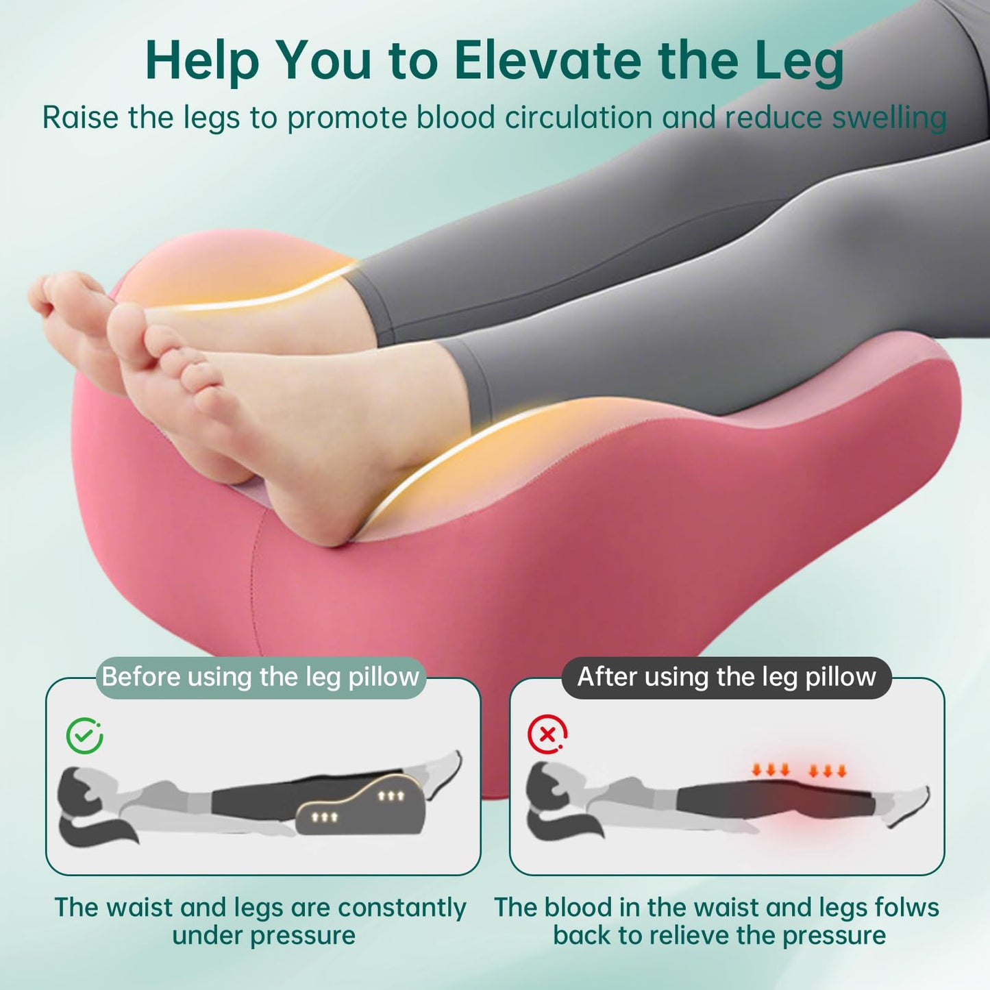 Almohada de cuña de espuma viscoelástica para la intimidad de parejas