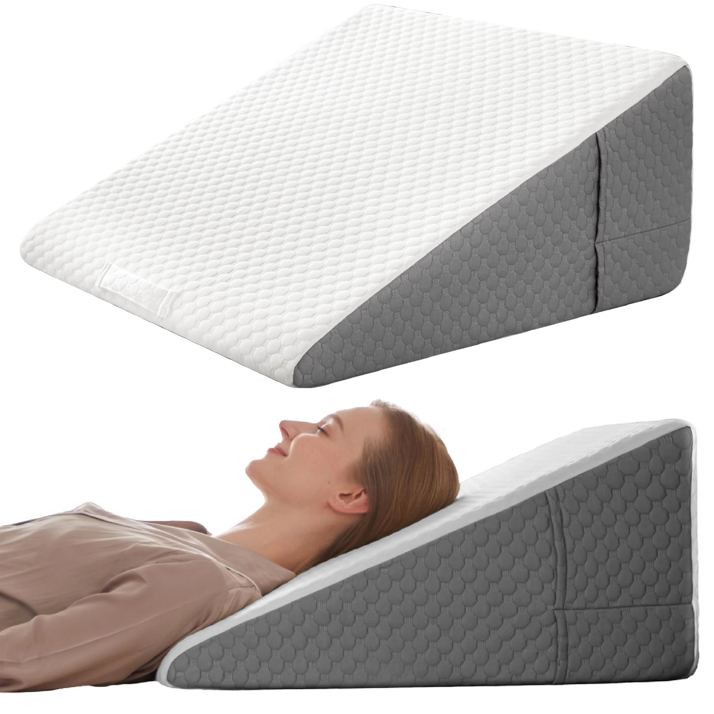 Almohada de cuña con inclinación íntima para parejas de espuma viscoelástica