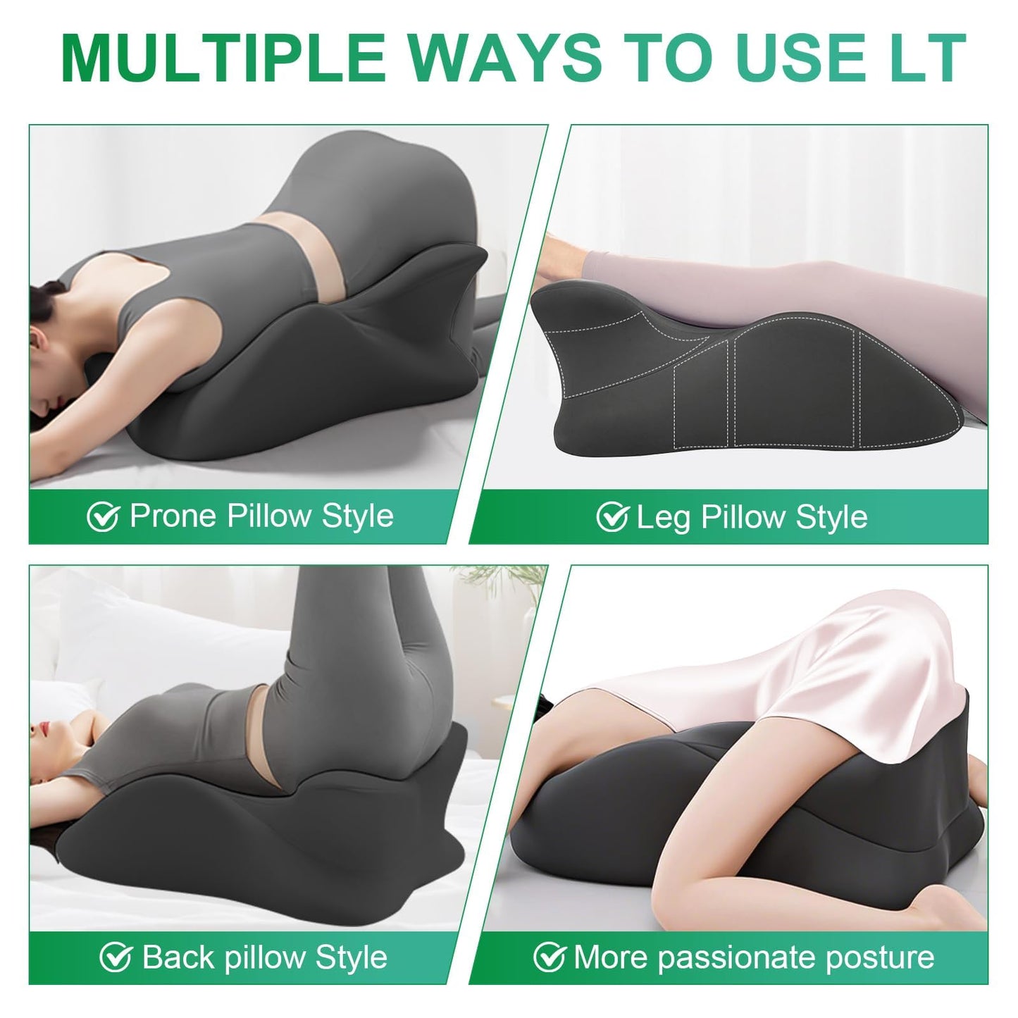 Almohada de espuma viscoelástica de apoyo íntimo para parejas