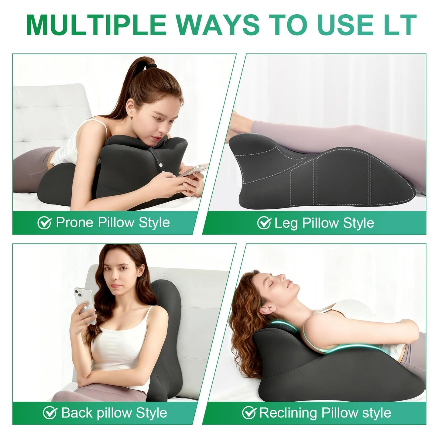 Almohada de espuma viscoelástica de apoyo íntimo para parejas