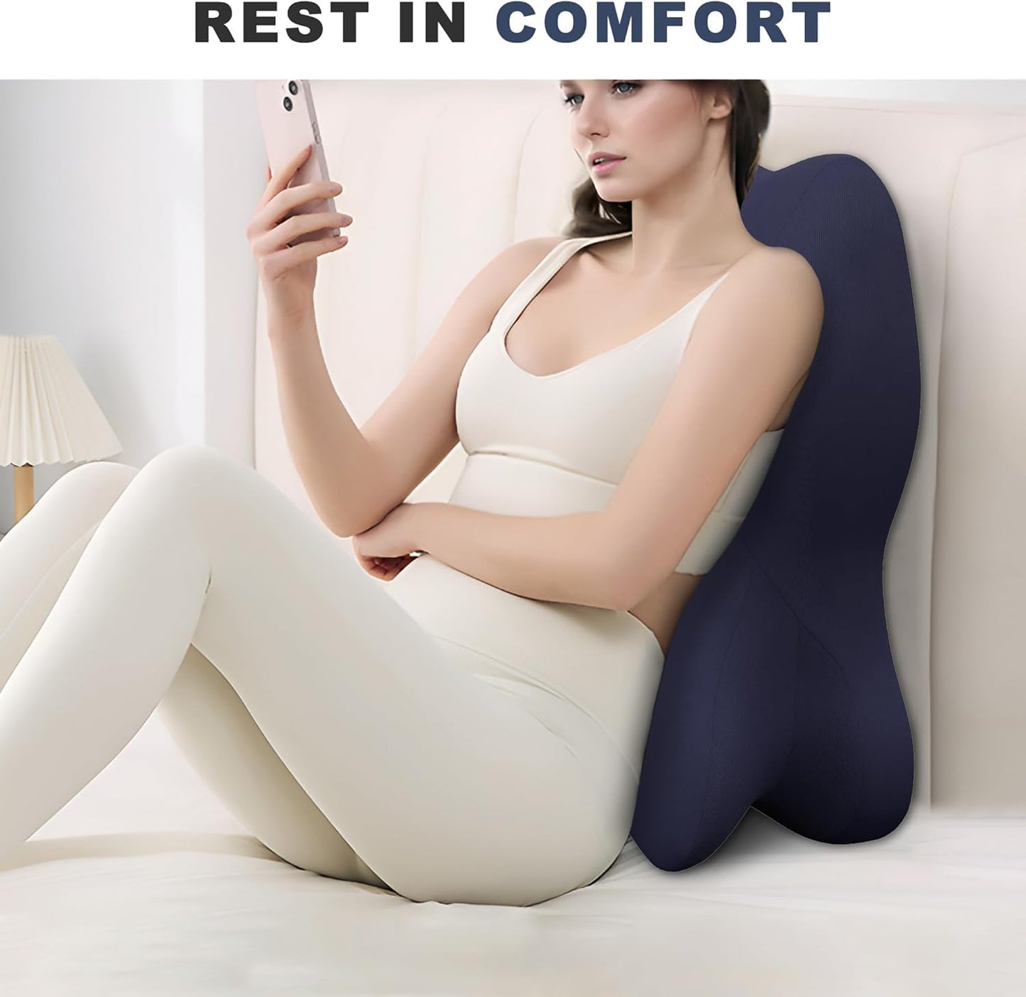 Almohada de cuña de espuma viscoelástica de soporte íntimo para parejas