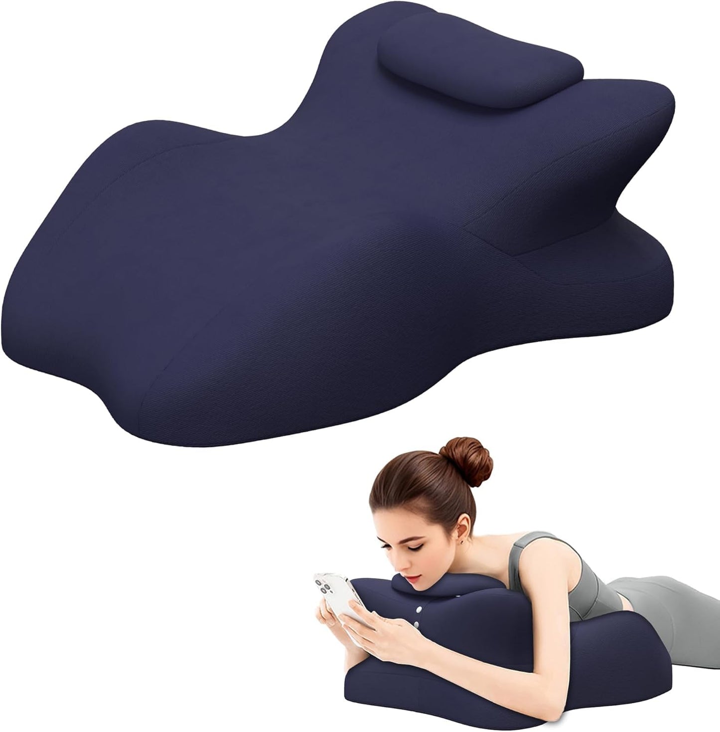 Almohada de cuña de espuma viscoelástica de soporte íntimo para parejas