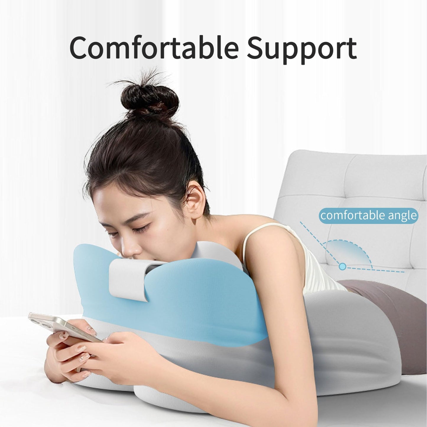Almohada de espuma viscoelástica de soporte posicional para parejas
