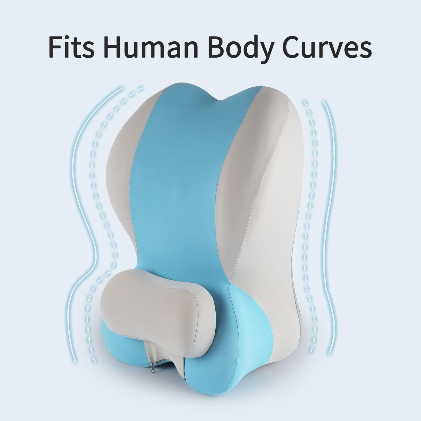 Almohada de espuma viscoelástica de soporte posicional para parejas